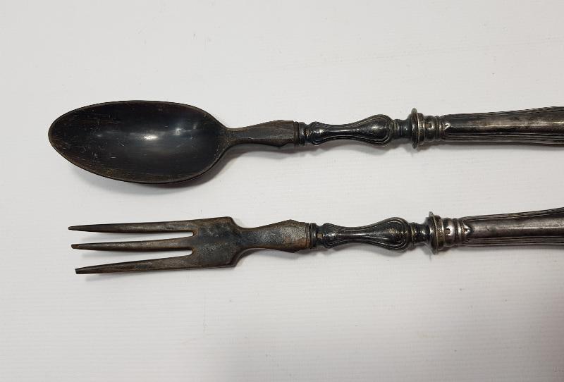 BOYNUZ & GÜMÜŞ KAPLAMA CHRISTOFLE SERVİS TAKIMI 