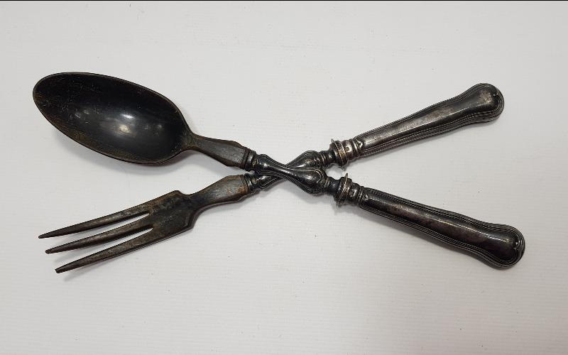 BOYNUZ & GÜMÜŞ KAPLAMA CHRISTOFLE SERVİS TAKIMI 