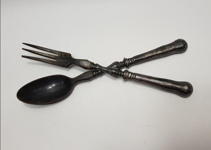 BOYNUZ & GÜMÜŞ KAPLAMA CHRISTOFLE SERVİS TAKIMI 