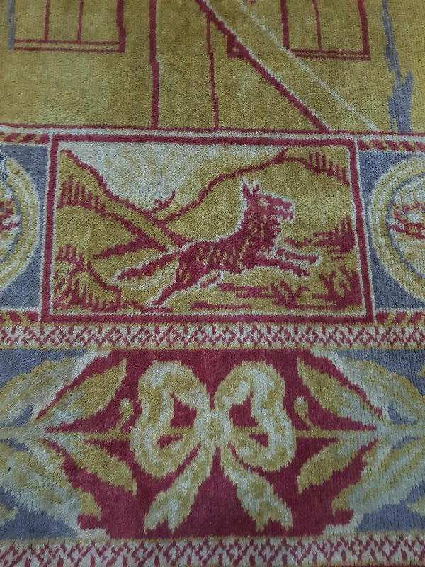 CUMHURİYET İLK DÖNEM ATATÜRK GÖRSELLİ NADİR DUVAR HALISI