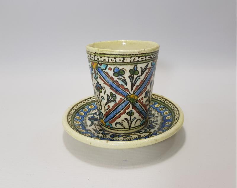 EL BOYAMA KÜTAHYA SU BARDAĞI 