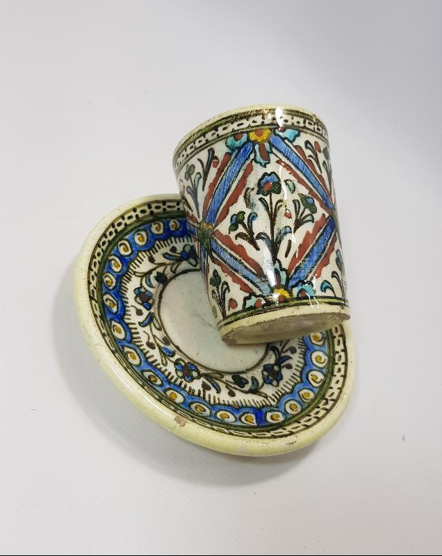 EL BOYAMA KÜTAHYA SU BARDAĞI 