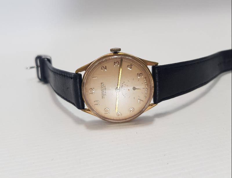 HISLON MARKA ALTIN KAPLAMA KURMALI KOL SAATİ 