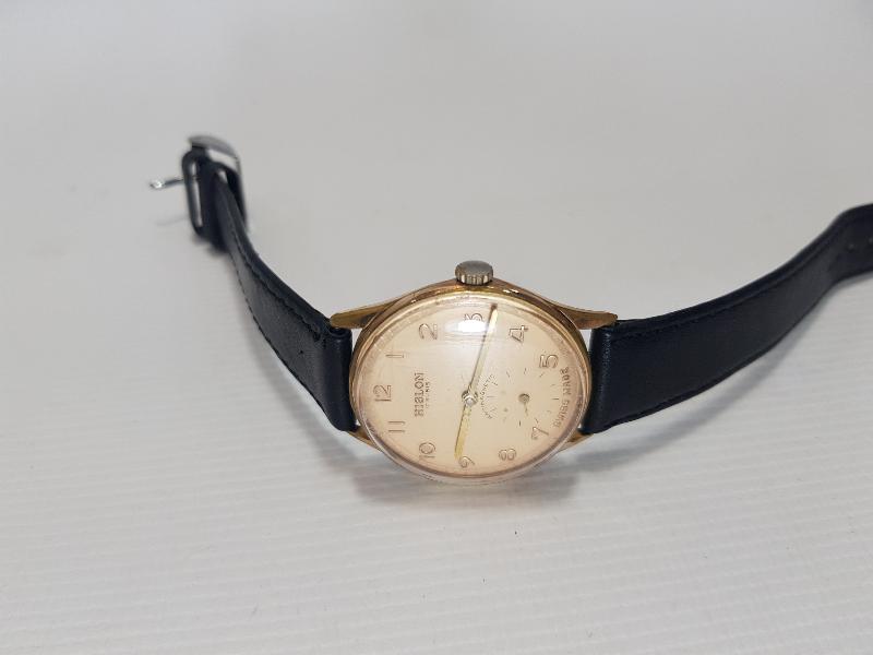 HISLON MARKA ALTIN KAPLAMA KURMALI KOL SAATİ 