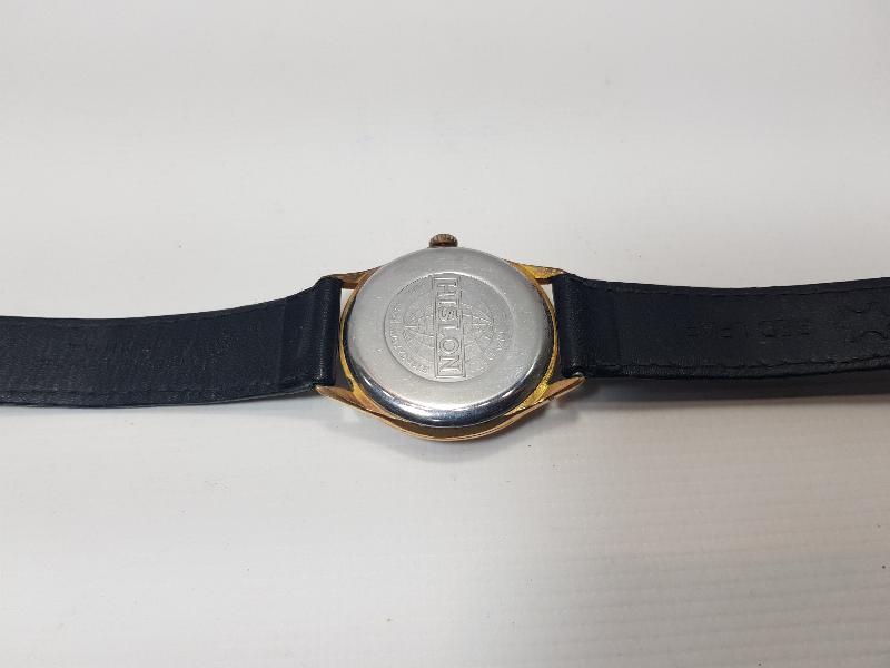 HISLON MARKA ALTIN KAPLAMA KURMALI KOL SAATİ 