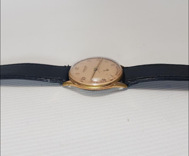 HISLON MARKA ALTIN KAPLAMA KURMALI KOL SAATİ 