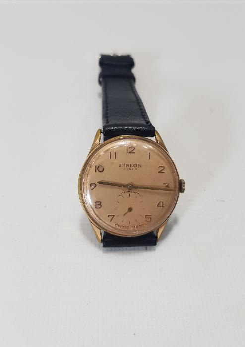 HISLON MARKA ALTIN KAPLAMA KURMALI KOL SAATİ 