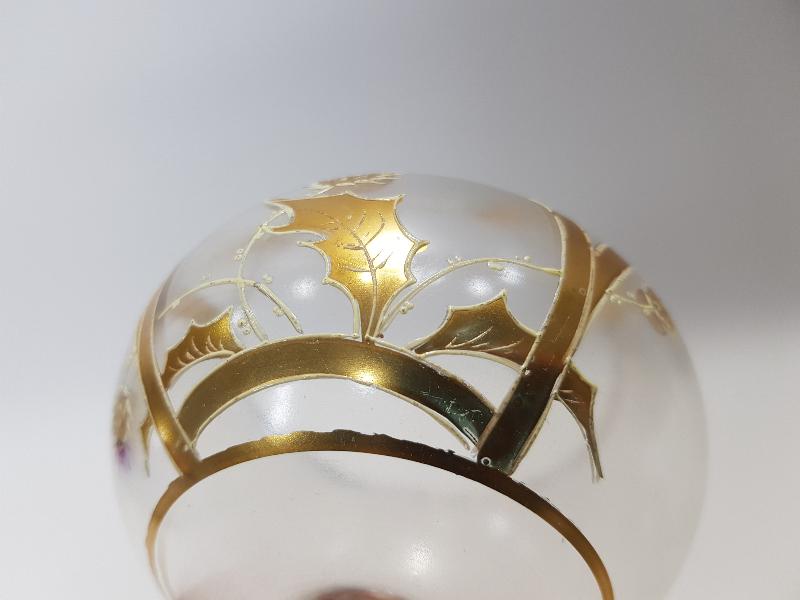 OSMANLI DÖNEMİ ALTIN YALDIZ İŞLEMELİ KRİSTAL BONBONİYER