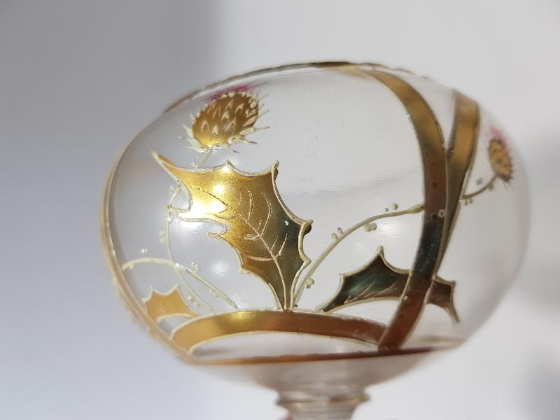 OSMANLI DÖNEMİ ALTIN YALDIZ İŞLEMELİ KRİSTAL BONBONİYER