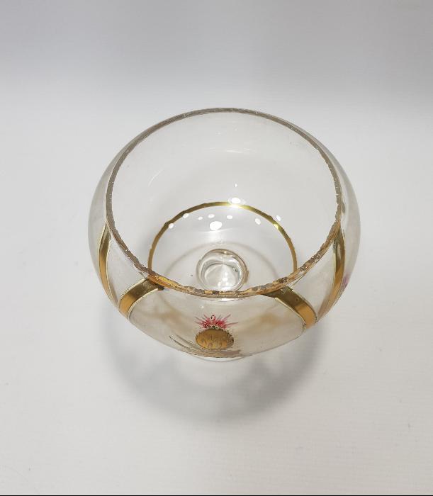 OSMANLI DÖNEMİ ALTIN YALDIZ İŞLEMELİ KRİSTAL BONBONİYER