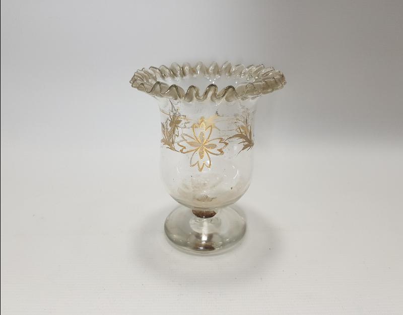 OSMANLI DÖNEMİ RUM İŞİ ALTIN YALDIZLI KOPARMA KRİSTAL KAŞIKLIK 