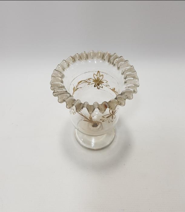 OSMANLI DÖNEMİ RUM İŞİ ALTIN YALDIZLI KOPARMA KRİSTAL KAŞIKLIK 