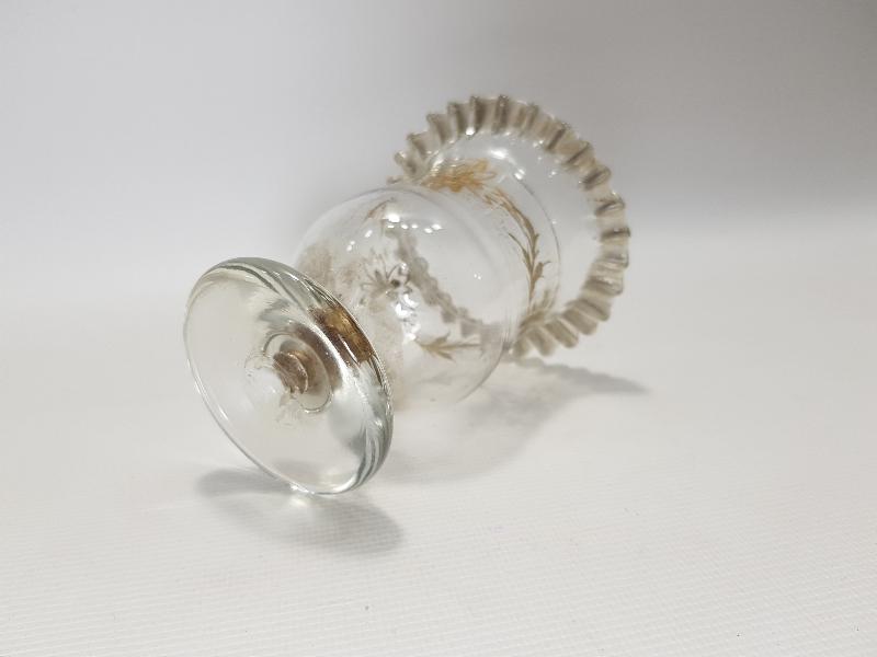 OSMANLI DÖNEMİ RUM İŞİ ALTIN YALDIZLI KOPARMA KRİSTAL KAŞIKLIK 