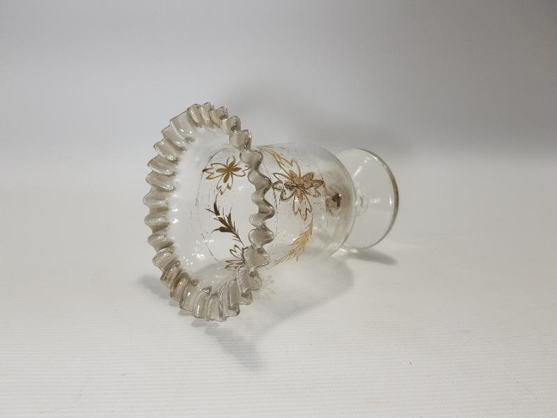 OSMANLI DÖNEMİ RUM İŞİ ALTIN YALDIZLI KOPARMA KRİSTAL KAŞIKLIK 