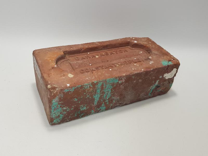 OSMANLI DÖNEMİ CARA-AGATCH CONSTANTINOPLE YAZILI NADİR TUĞLA