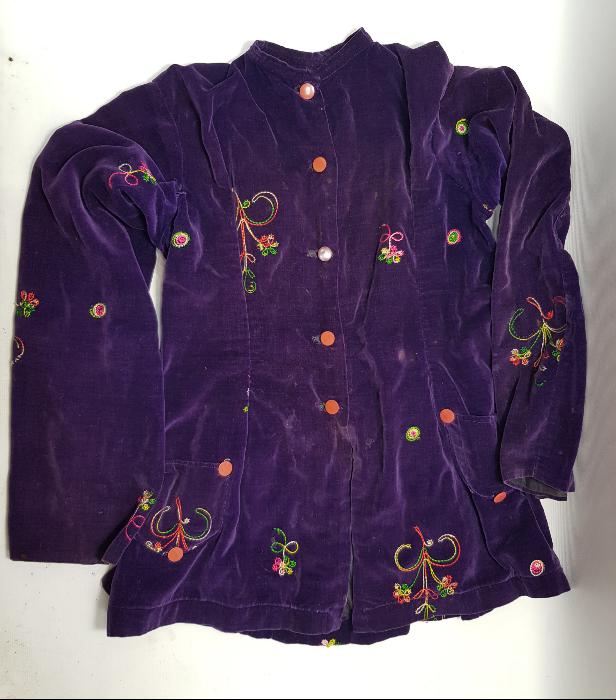 OSMANLI DÖNEMİ İPEK KADİFE BAYAN CEKETİ 