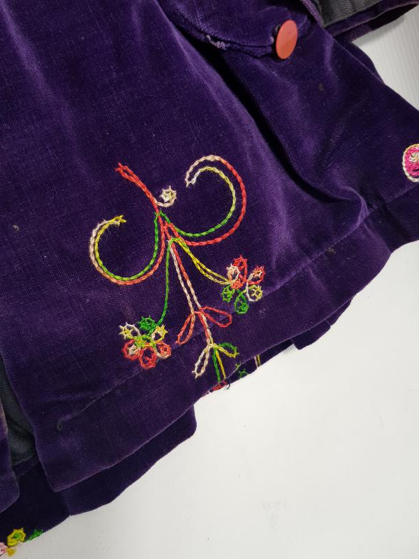 OSMANLI DÖNEMİ İPEK KADİFE BAYAN CEKETİ 