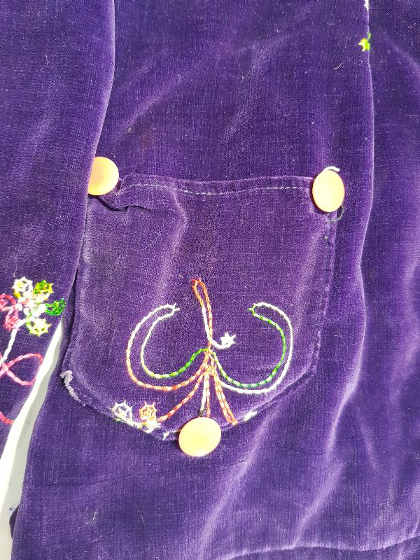 OSMANLI DÖNEMİ İPEK KADİFE BAYAN CEKETİ 