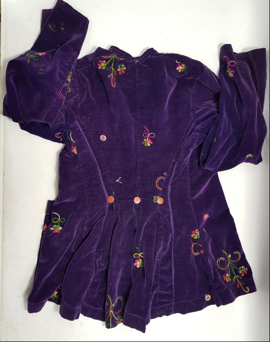 OSMANLI DÖNEMİ İPEK KADİFE BAYAN CEKETİ 