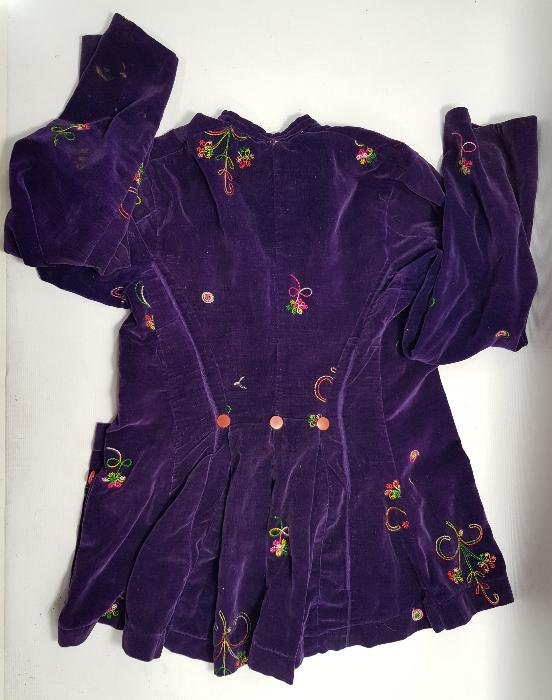 OSMANLI DÖNEMİ İPEK KADİFE BAYAN CEKETİ 