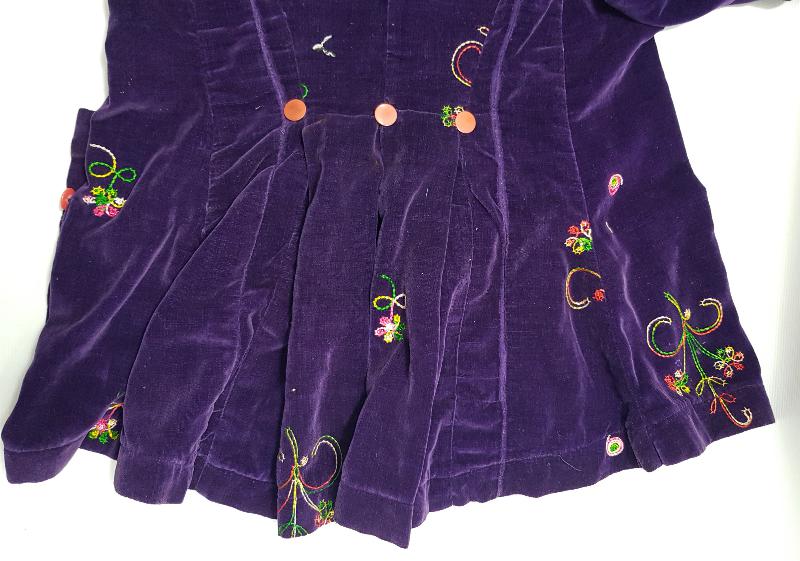 OSMANLI DÖNEMİ İPEK KADİFE BAYAN CEKETİ 