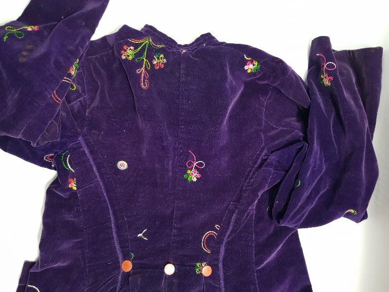 OSMANLI DÖNEMİ İPEK KADİFE BAYAN CEKETİ 