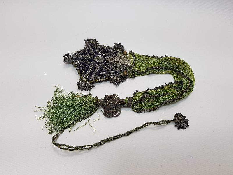 OSMANLI DÖNEMİ KILAPDAN İŞLEMELİ ÇOK NADİR ALTIN KESESİ 