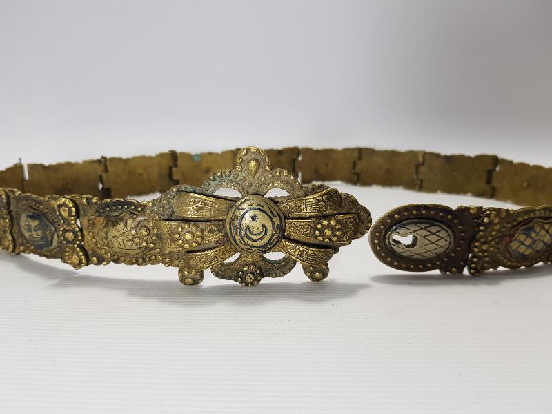 OSMANLI DÖNEMİ MEŞRUTİYET BAYRAKLI GELİN KEMERİ 