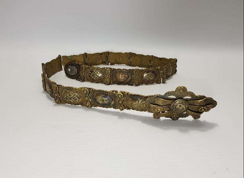 OSMANLI DÖNEMİ MEŞRUTİYET BAYRAKLI GELİN KEMERİ 