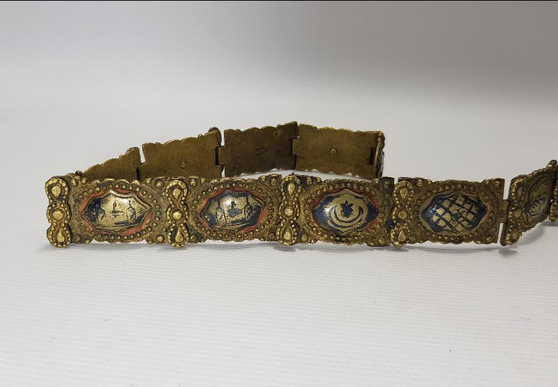 OSMANLI DÖNEMİ MEŞRUTİYET BAYRAKLI GELİN KEMERİ 