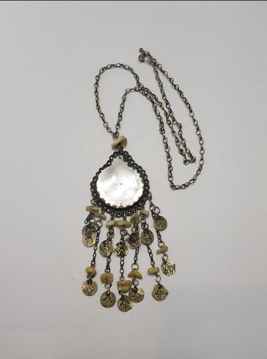 OSMANLI DÖNEMİ SEDEF VE GÜMÜŞTEN YAPILMIŞ KOLYE 