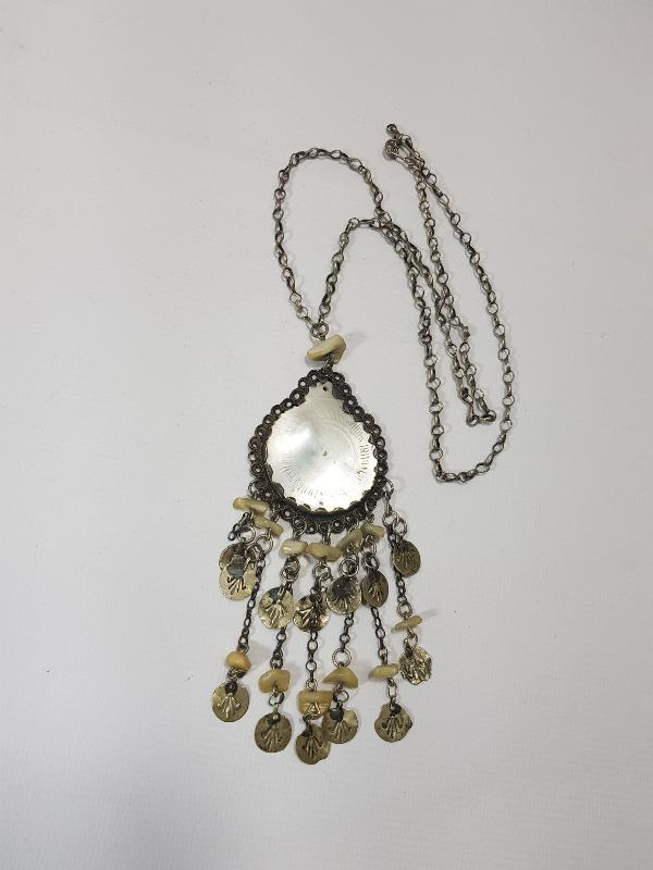 OSMANLI DÖNEMİ SEDEF VE GÜMÜŞTEN YAPILMIŞ KOLYE 