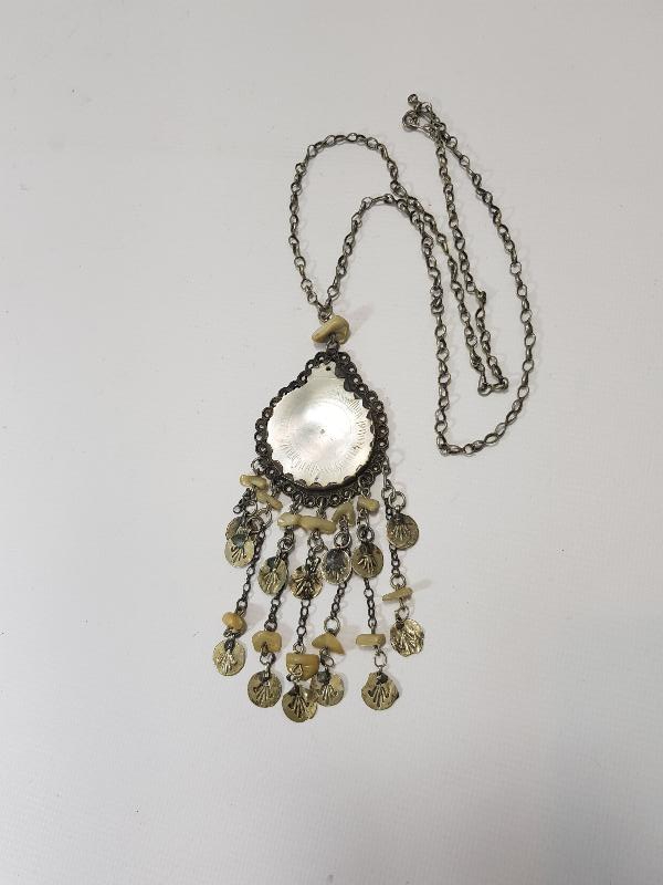 OSMANLI DÖNEMİ SEDEF VE GÜMÜŞTEN YAPILMIŞ KOLYE 