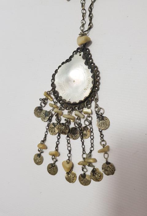 OSMANLI DÖNEMİ SEDEF VE GÜMÜŞTEN YAPILMIŞ KOLYE 