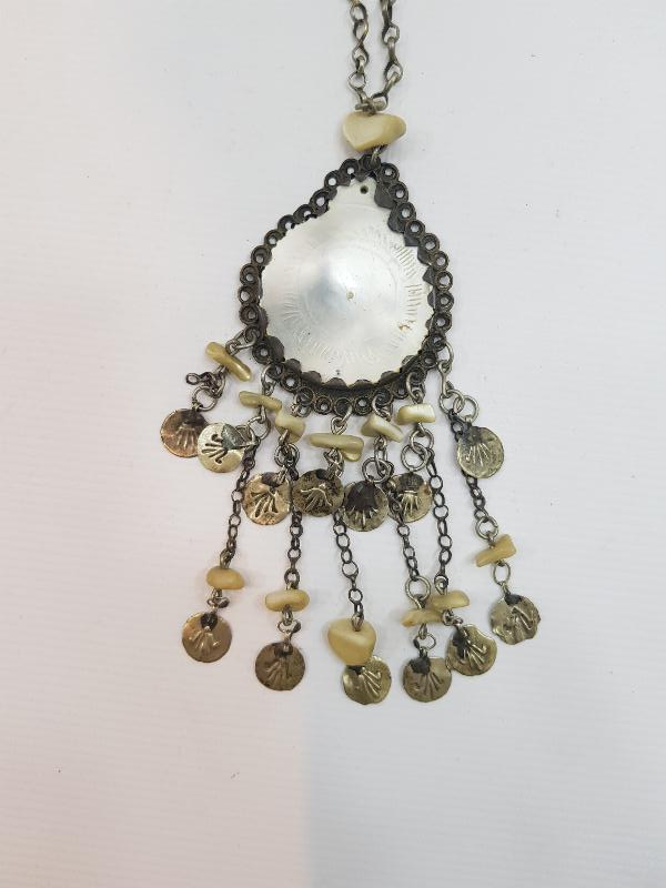 OSMANLI DÖNEMİ SEDEF VE GÜMÜŞTEN YAPILMIŞ KOLYE 