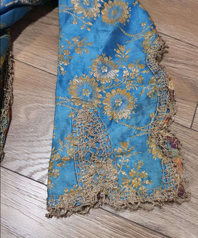 OSMANLI İPEK ELMASİYE ÜÇ ETEK ELBİSE