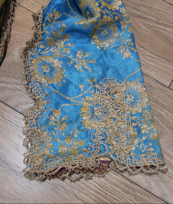 OSMANLI İPEK ELMASİYE ÜÇ ETEK ELBİSE