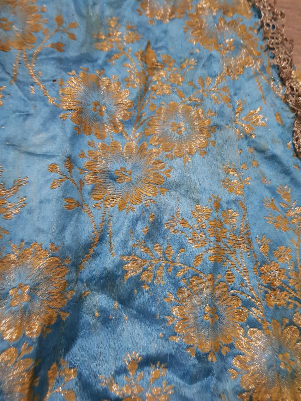 OSMANLI İPEK ELMASİYE ÜÇ ETEK ELBİSE