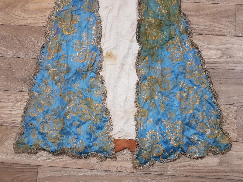 OSMANLI İPEK ELMASİYE ÜÇ ETEK ELBİSE