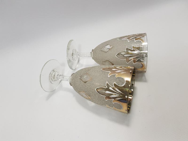 OSMANLI PAZARI İÇİN YAPILMIŞ BİR ÇİFT KRİSTAL KADEH