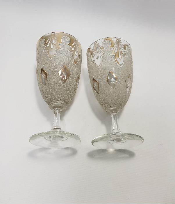 OSMANLI PAZARI İÇİN YAPILMIŞ BİR ÇİFT KRİSTAL KADEH