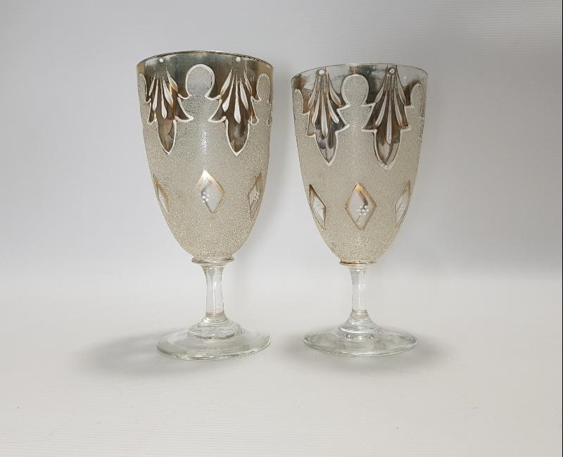 OSMANLI PAZARI İÇİN YAPILMIŞ BİR ÇİFT KRİSTAL KADEH