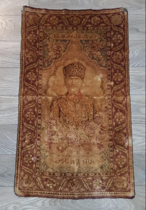 OSMANLICA YAZILI ÇOK NADİR ATATÜRK DUVAR HALISI