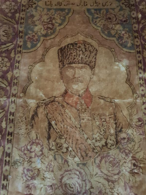 OSMANLICA YAZILI ÇOK NADİR ATATÜRK DUVAR HALISI