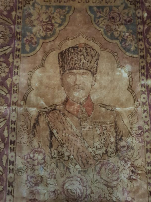 OSMANLICA YAZILI ÇOK NADİR ATATÜRK DUVAR HALISI