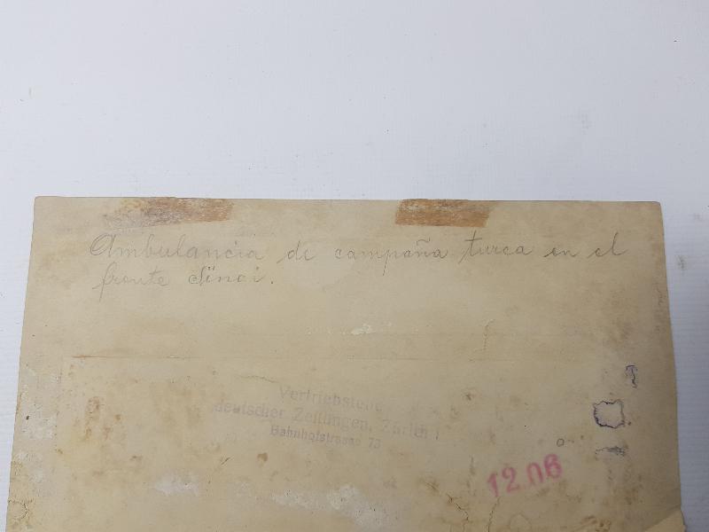 1. DÜNYA SAVAŞI SİNA CEPHESİ'NDE YARALI TÜRK ASKERİNİN HASTANEYE NAKLİ 