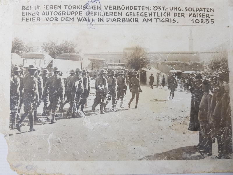 1. DÜNYA SAVAŞI: TÜRK VE ALMAN ASKERLER DİYARBAKIR DİCLE'DE