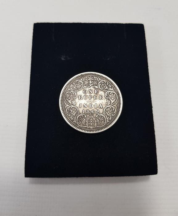 1862 İNGİLİZ SÖMÜRGESİ HİNDİSTAN PARASI: GÜMÜŞ 1 RUPEE