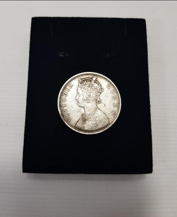 1862 İNGİLİZ SÖMÜRGESİ HİNDİSTAN PARASI: GÜMÜŞ 1 RUPEE