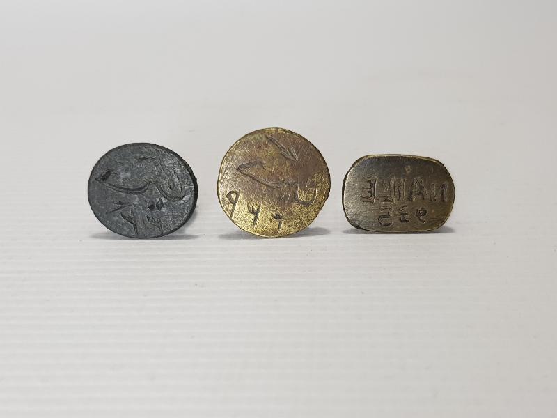 2 ADET OSMANLICA 1 ADET TÜRKÇE ŞAHIS MÜHÜRÜ